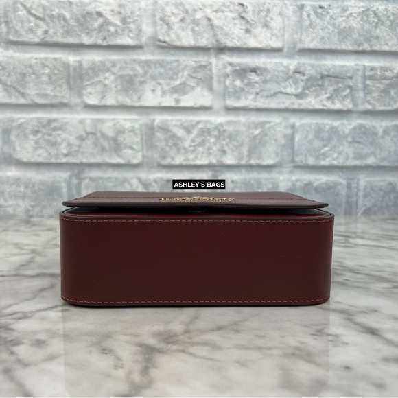 Kate Spade Staci Square Crossbody Handbag In Deep Berry - Picture 7 of 14